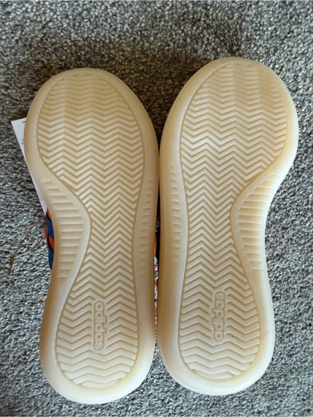 Adidas Kids Barreda Decode Shoes Size 13K  Orange Blue White NWT